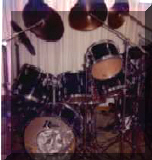 Rogers drum set, played by Vince Schaefer